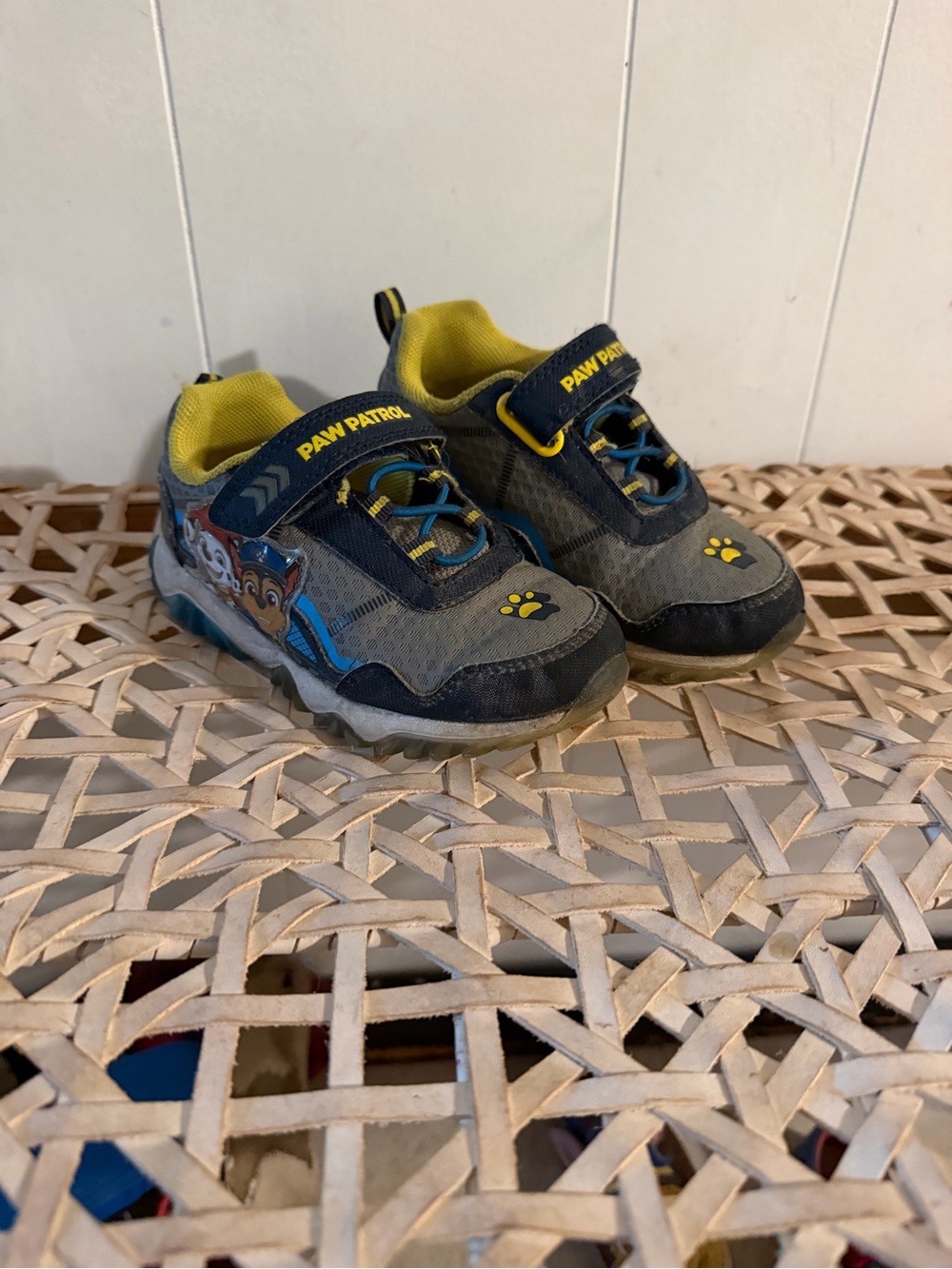 Vans Kids Navy, Gray and Yellow Paw Patrol Light-Up Sneakers